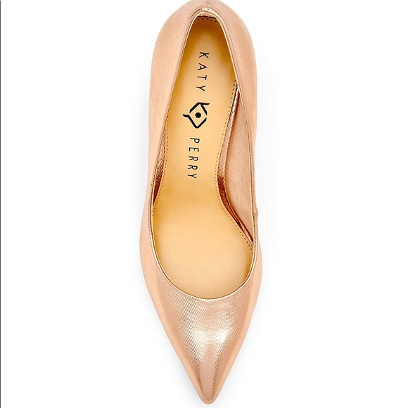 KATY PERRY “The Sissy” Rose Gold Metallic Heels - Picture 5 of 13